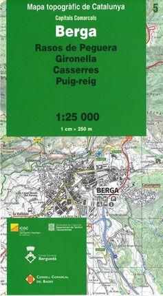 BERGA 1:25.000 -ICGC/ RASOS DE PEGUERA - GIRONELLA - CASSERRES - PUIG-REIG | 9788439398691