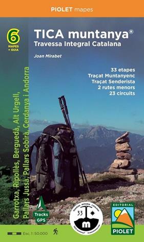 TICA MUNTANYA 1:50.000/ TRAVESSA INTEGRAL CATALANA - GUIA + 6 MAPES | 9788412565195 | MIRABET, JOAN