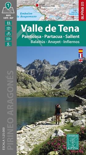 VALLE DE TENA (PANTICOSA, PARTACUA, SALLENT) 1:25.000 | 9788470111723 | EDITORIAL ALPINA