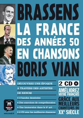 FRANCE DES ANNÉES 50 EN CHANSONS-BRASSENS ET VIAN +  2 CD | 9788415640318 | VARIOS AUTORES