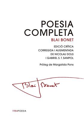 POESIA COMPLETA BLAI BONET | 9791387757144 | BONET, BLAI
