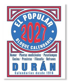 2027 BLOC CALENDARIO DURAN 10X12CM | 9788412745597