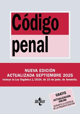 CÓDIGO PENAL (SEPTIEMBRE 2025) | 9788430993093 | EDITORIAL TECNOS