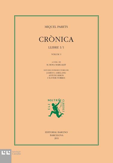 CRÒNICA I VOLUM I | 9788472267695 | PARETS, MIQUEL