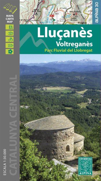 MAPA LLUÇANES. VOLTREGANES, PARC FLUVIAL DEL LLOBR | 9788480909907