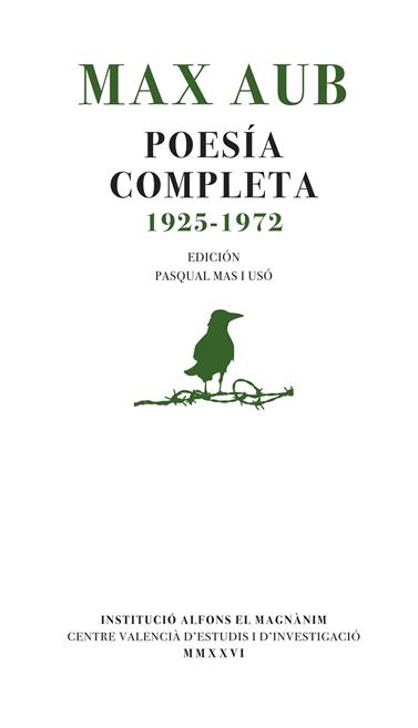 MAX AUB. POESÍA COMPLETA (1925-1972) | 9788411561266 | MAX AUB