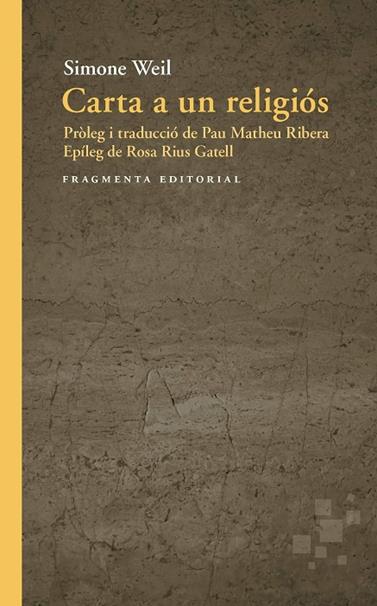 CARTA A UN RELIGIÓS | 9791387548339 | WEIL, SIMONE
