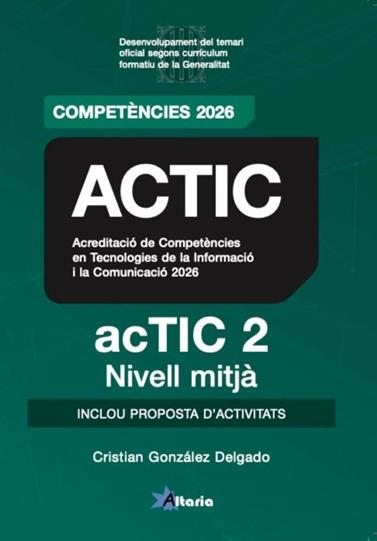 CERTIFICAT ACTIC 2 TEMARI | 9788412893076 | GONZALEZ DELGADO, CRISTIAN