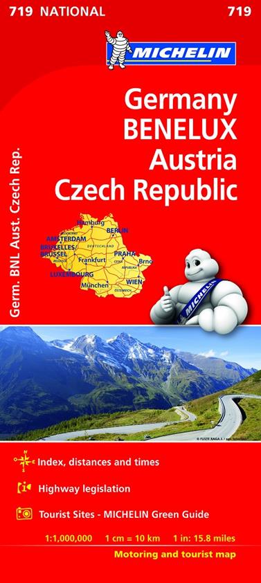 MAPA NATIONAL ALEMANIA BENELUX AUSTRIA REP. CHECA | 9782067219854 | VARIOS AUTORES