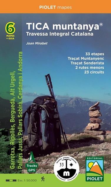 TICA MUNTANYA 1:50.000/ TRAVESSA INTEGRAL CATALANA - GUIA + 6 MAPES | 9788412565195 | MIRABET, JOAN