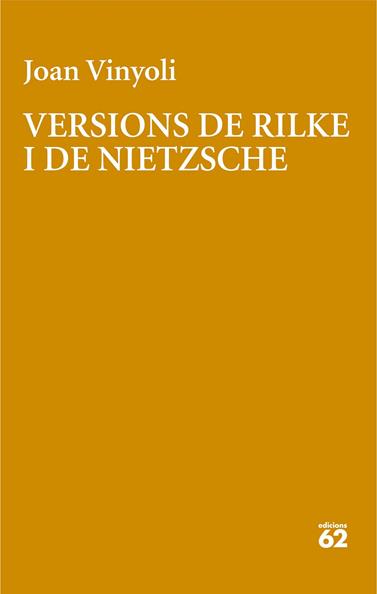 VERSIONS DE RILKE | 9788429782639 | VINYOLI, JOAN