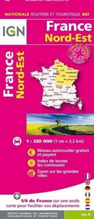 802 FRANCE NORD-EST 1:320.000 -IGN | 9782758549079