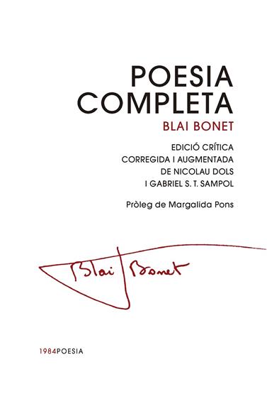 POESIA COMPLETA BLAI BONET | 9791387757144 | BONET, BLAI