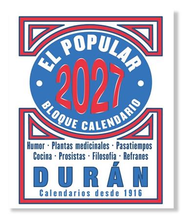 2027 BLOC CALENDARIO DURAN 10X12CM | 9788412745597