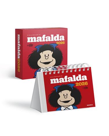 MAFALDA 2026 CALENDARIO ESCRITORIO ROJO CON CAJA | 9786316693204 | QUINO