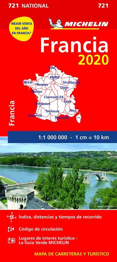 MAPA NATIONAL FRANCIA 2020 | 9782067242715 | VARIOS AUTORES