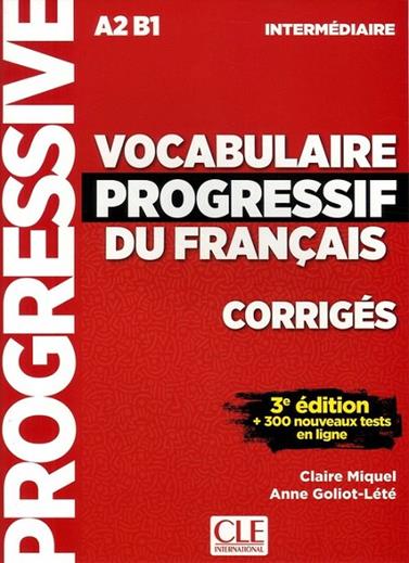 INTERMEDIAIRE CORRIGES-VOCABULAIRE PROGRESSIF DU FRANÇAIS | 9782090380163 | MIQUEL, CLAIRE