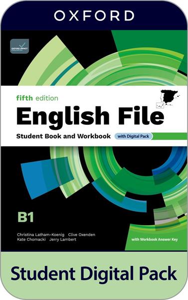 ENGLISH FILE 5TH EDITION B1. STUDENT'S BOOK AND WORKBOOK AND DIGITAL WITH KEY PA | 9780194144025