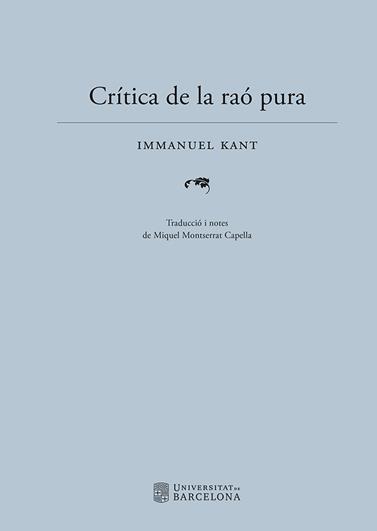 CRÍTICA DE LA RAÓ PURA | 9788410500068 | KANT, IMMANUEL