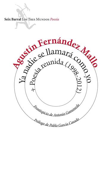 YA NADIE SE LLAMARÁ COMO YO + POESÍA REUNIDA (1998-2012) | 9788432225086 | FERNANDEZ MALLO, AGUSTIN