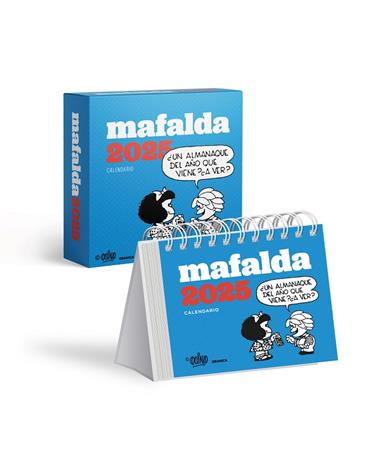 2025 CALENDARIO MAFALDA ESCRITORIO TURQUESA  | 9786316544605 | QUINO